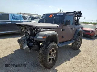 2020 Jeep Wrangler Sport S с VIN 1C4GJXAN2LW162633, выставлен на аукционе Copart как лот 52823725 с пробегом 57 157 миль миль и Чистый • Clean title. История ставок и продаж доступна на DreamBid. Изображение 1.
