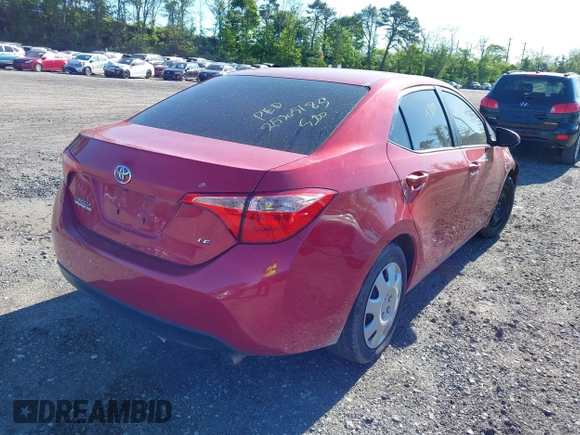 2018 Toyota Corolla L z VIN 2T1BURHE6JC057196, wystawiony jako IAAI lot #42305307 z przebiegiem 106 670 mil mil oraz . Historia ofert i sprzedaży dostępna na DreamBid. Obrazek 4.
