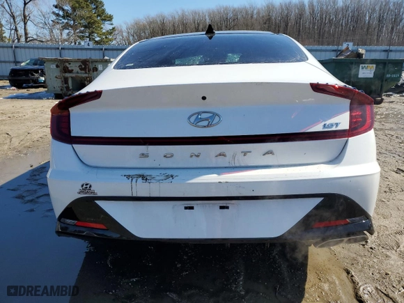 2022 Hyundai Sonata SEL Plus with VIN KMHL44J2XNA220428, listed as a Copart auction lot 45789165 with 20,450 mi miles and Salvage Title. Bid and sale history available at carsss.com. Image 6.