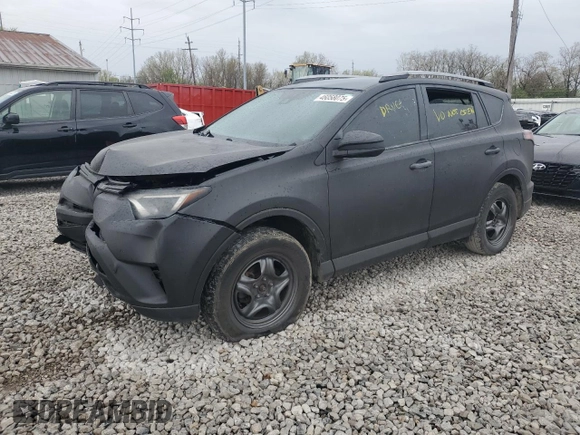 2017 Toyota RAV4 LE with VIN 2T3BFREV1HW616877, listed as a Copart auction lot 46058075 with 66,956 mi miles and Salvage title. Bid and sale history available at DreamBid. Image 1.