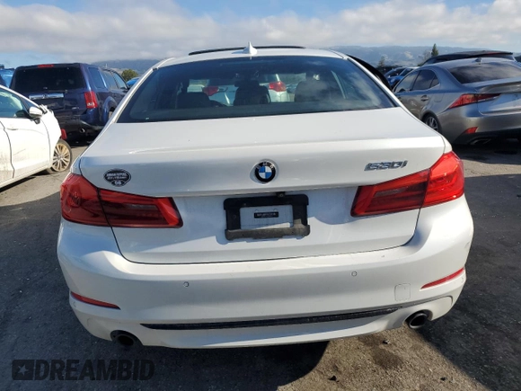 2020 BMW 5 Series 530i with VIN WBAJR3C04LWW53713, listed as a Copart auction lot 86999034 with 73,065 mi miles and Salvage Title. Bid and sale history available at DreamBid. Image 6.