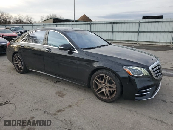 2018 Mercedes-Benz S 560 with VIN WDDUG8DB3JA407853, listed as a Copart auction lot 85775714 with 68,968 mi miles and Salvage Title. Bid and sale history available at carsss.com. Image 4.