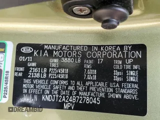2011 Kia Soul + with VIN KNDJT2A24B7278045, listed as a Copart auction lot 50693975 with 41,142 mi miles and Salvage Title. Bid and sale history available at carsss.com. Image 12.