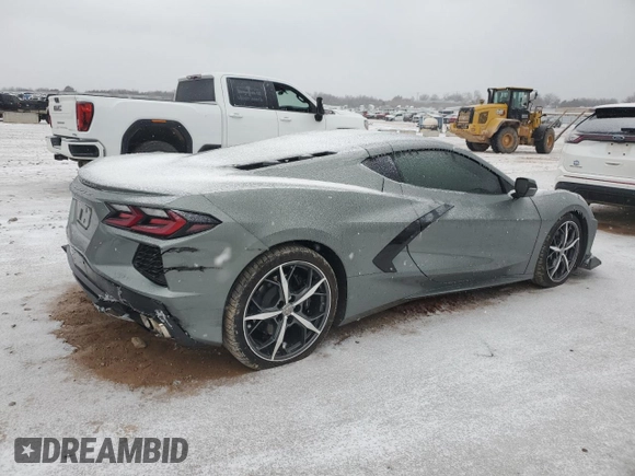2022 Chevrolet Corvette 1LT with VIN 1G1YA2D49N5100786, listed as a Copart auction lot 44849345 with 10,615 mi miles and Salvage Title. Bid and sale history available at carsss.com. Image 3.