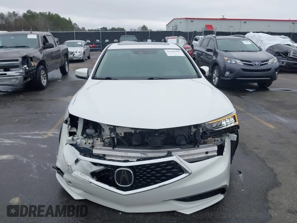 2020 Acura TLX with VIN 19UUB1F39LA003045, listed as a IAAI auction lot 41508499 with 83,326 mi miles. Bid and sale history available at carsss.com. Image 12.
