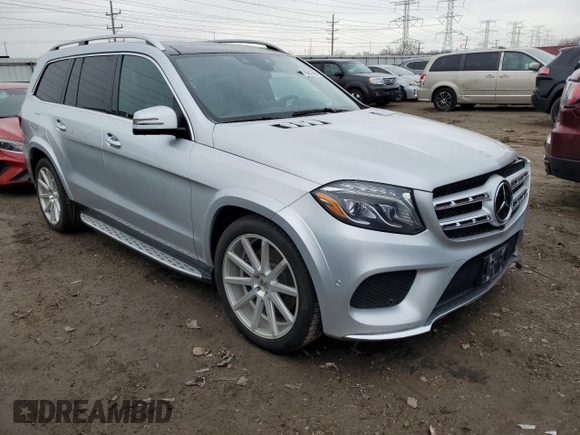 2017 Mercedes-Benz GLS 550 with VIN 4JGDF7DE6HA783390, listed as a Copart auction lot 50081065 with 82,273 mi miles and Salvage title. Bid and sale history available at DreamBid. Image 4.