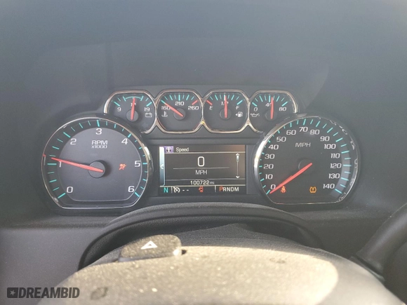 2016 Chevrolet Tahoe LTZ with VIN 1GNSKCKC1GR127686, listed as a Copart auction lot 58116154 with 100,722 mi miles and Salvage Title. Bid and sale history available at carsss.com. Image 9.