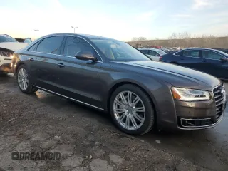 2015 Audi A8 L 4.0T with VIN WAU32AFD9FN032185, listed as a Copart auction lot 82922154 with 44,766 mi miles and Salvage Title. Bid and sale history available at carsss.com. Image 4.