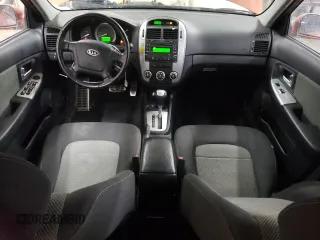 2009 Kia Spectra with VIN KNAFE241995025583, listed as a Copart auction lot 45626095 with 297,361 mi miles and Salvage Title. Bid and sale history available at carsss.com. Image 8.