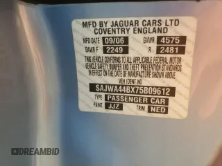 2007 Jaguar XK with VIN SAJWA44BX75B09612, listed as a Copart auction lot 75139114 with 86,094 mi miles and Salvage Title. Bid and sale history available at carsss.com. Image 14.
