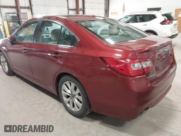 2015 Subaru Legacy 2.5i Premium with VIN 4S3BNBC63F3003455, listed as a IAAI auction lot 41856575 with 202,416 mi miles. Bid and sale history available at carsss.com. Image 3.
