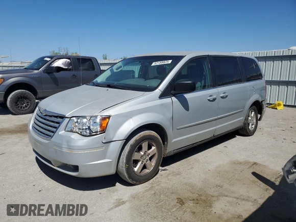 2009 Chrysler Town & Country LX with VIN 2A8HR44E39R525345, listed as a Copart auction lot 53158825 with 279,595 mi miles and Salvage Title. Bid and sale history available at DreamBid. Image 1.