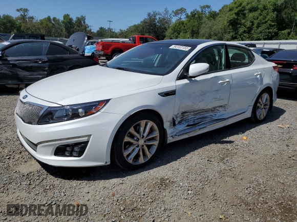 2015 Kia Optima SX Turbo with VIN 5XXGR4A60FG516459, listed as a Copart auction lot 54153155 with 66,643 mi miles and Salvage Title. Bid and sale history available at carsss.com. Image 1.