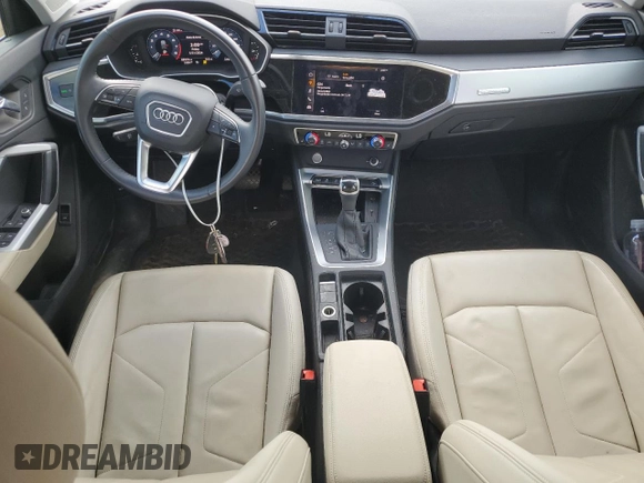 2020 Audi Q3 S line Premium with VIN WA1DECF32L1104309, listed as a Copart auction lot 57162424 with 68,523 mi miles and Salvage title. Bid and sale history available at DreamBid. Image 8.
