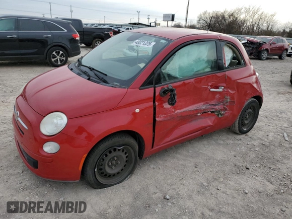 2014 FIAT 500 Pop with VIN 3C3CFFAR1ET252852, listed as a Copart auction lot 48021325 with 110,402 mi miles and Salvage Title. Bid and sale history available at carsss.com. Image 1.