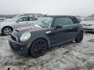 2011 MINI Convertible S with VIN WMWZP3C51BTX83467, listed as a Copart auction lot 44308125 with 55,676 mi miles and Non Repairable. Bid and sale history available at DreamBid. Image 1.
