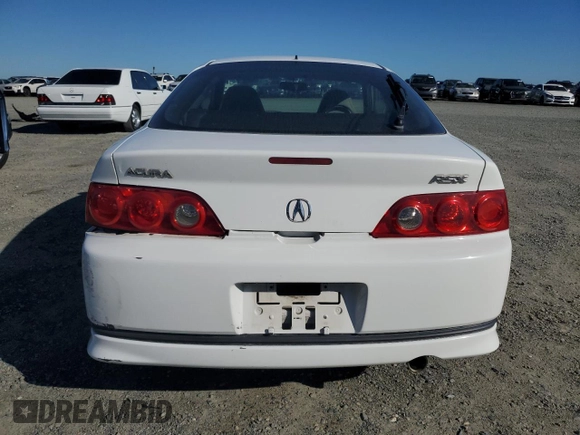 2005 Acura RSX with VIN JH4DC548X5S015105, listed as a Copart auction lot 50237005 with 209,250 mi miles and Salvage Title. Bid and sale history available at carsss.com. Image 6.