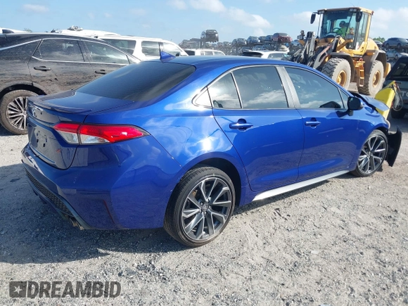 2021 Toyota Corolla SE with VIN JTDS4MCE2MJ058591, listed as a IAAI auction lot 41939583 with 81,866 mi miles. Bid and sale history available at carsss.com. Image 4.