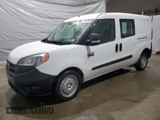 2017 Ram ProMaster City Cargo Van Tradesman with VIN ZFBERFAB3H6E48049, listed as a Copart auction lot 47078265 with 198,206 mi miles and Salvage Title. Bid and sale history available at carsss.com. Image 1.