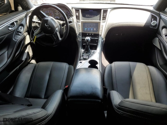2017 Infiniti Q60 2.0t Premium with VIN JN1CV7EK1HM110211, listed as a Copart auction lot 54837424 with 77,152 mi miles and Salvage Title. Bid and sale history available at carsss.com. Image 8.