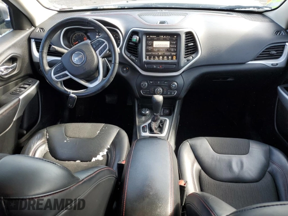 2018 Jeep Cherokee Trailhawk with VIN 1C4PJMBB6JD545342, listed as a Copart auction lot 46118275 with 76,221 mi miles and Salvage title. Bid and sale history available at DreamBid. Image 8.