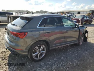 2020 Audi Q3 S line Premium with VIN WA1DECF38L1044231, listed as a Copart auction lot 74263564 with 28,011 mi miles and Clean Title. Bid and sale history available at carsss.com. Image 3.