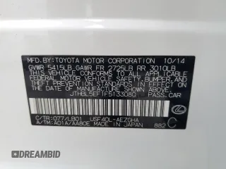 2015 Lexus LS 460 with VIN JTHBL5EF1F5133080, listed as a Copart auction lot 86340264 with 84,729 mi miles and Salvage title. Bid and sale history available at DreamBid. Image 15.