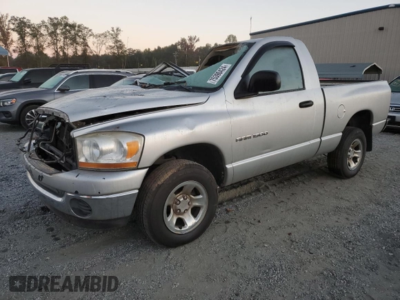 2006 Dodge 1500 SLT with VIN 1D7HU16N86J166646, listed as a Copart auction lot 75390424 with 86,039 mi miles and Salvage Title. Bid and sale history available at DreamBid. Image 1.
