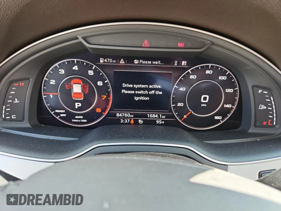 2018 Audi Q7 Premium Plus with VIN WA1LHAF71JD018852, listed as a Copart auction lot 60779375 with 84,760 mi miles and Salvage title. Bid and sale history available at DreamBid. Image 9.