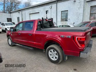 2021 Ford F-150 XL with VIN 1FTFW1E89MKD76865, listed as a Copart auction lot 55388745 with 187,417 mi miles and Salvage Title. Bid and sale history available at carsss.com. Image 4.