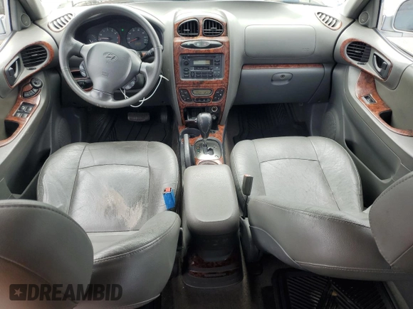 2002 Hyundai Santa Fe GLS with VIN KM8SC73D42U208557, listed as a Copart auction lot 51815115 with 124,730 mi miles and Clean Title. Bid and sale history available at carsss.com. Image 8.