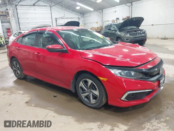 2020 Honda Civic LX with VIN 2HGFC2F6XLH551000, listed as a IAAI auction lot 42279270 with 76,134 mi miles and . Bid and sale history available at DreamBid. Image 1.