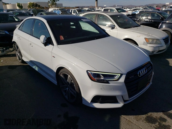 2020 Audi A3 Sedan S line Premium Plus with VIN WAUJEGFF2LA095540, listed as a Copart auction lot 75729743 with 18,852 mi miles. Bid and sale history available at carsss.com. Image 4.