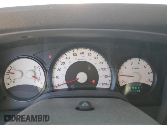 2006 Dodge Durango SXT with VIN 1D4HD38K16F128304, listed as a Copart auction lot 58182694 with 103,374 mi miles and Salvage title. Bid and sale history available at DreamBid. Image 9.