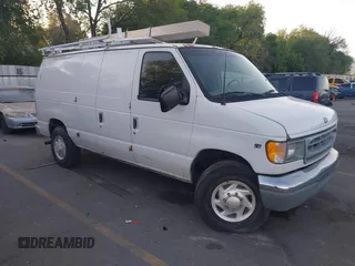 2001 Ford Econoline Cargo z VIN 1FTNE24L51HB29068, wystawiony jako IAAI lot #42495072 z przebiegiem 186 061 mil mil oraz . Historia ofert i sprzedaży dostępna na DreamBid. Obrazek 1.