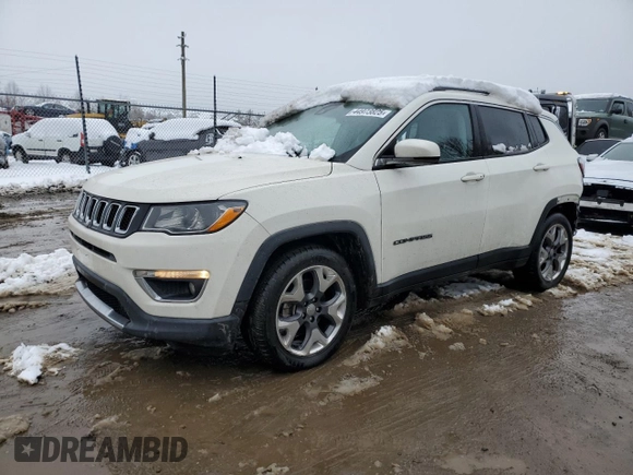2021 Jeep Compass Limited with VIN 3C4NJCCB8MT531294, listed as a Copart auction lot 44973825 with 127,566 mi miles and Salvage Title. Bid and sale history available at carsss.com. Image 1.