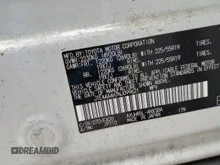 2022 Toyota Venza LE with VIN JTEAAAAH7NJ099621, listed as a Copart auction lot 81038154 with 34,117 mi miles and Salvage Title. Bid and sale history available at carsss.com. Image 13.