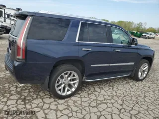 2017 Cadillac Escalade Luxury with VIN 1GYS4BKJ4HR260580, listed as a Copart auction lot 48460904 with 61,362 mi miles and Salvage Title. Bid and sale history available at carsss.com. Image 3.