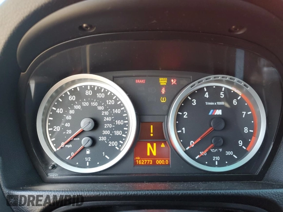 2009 BMW M3 with VIN WBSPM93519E201218, listed as a Copart auction lot 88310125 with 162,773 mi miles and Salvage title. Bid and sale history available at DreamBid. Image 9.