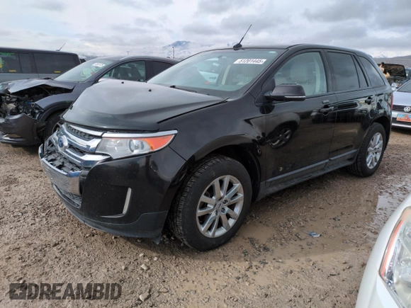 2014 Ford Edge SEL with VIN 2FMDK3J95EBA83615, listed as a Copart auction lot 51201445 with 127,376 mi miles and Salvage Title. Bid and sale history available at carsss.com. Image 1.