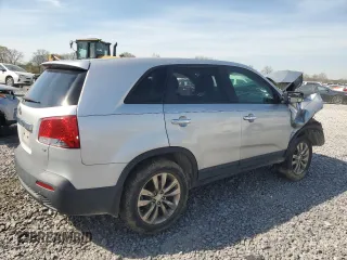 2011 Kia Sorento EX with VIN 5XYKU4A19BG010065, listed as a Copart auction lot 50941985 with 86,122 mi miles and Salvage Title. Bid and sale history available at carsss.com. Image 3.