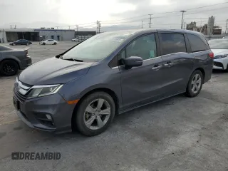 2020 Honda Odyssey EX z VIN 5FNRL6H50LB035208, wystawiony jako Copart lot #58766915 z przebiegiem 88 895 mil mil oraz Szkoda całkowita • Salvage title. Historia ofert i sprzedaży dostępna na DreamBid. Obrazek 1.