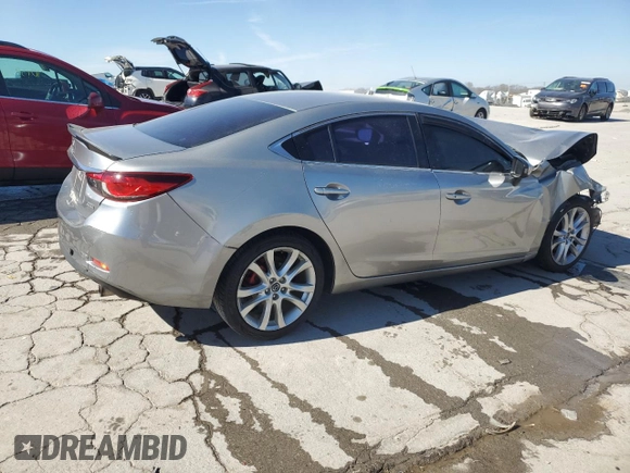2014 Mazda Mazda6 i Touring with VIN JM1GJ1T58E1104066, listed as a Copart auction lot 46655205 with 130,857 mi miles and Salvage Title. Bid and sale history available at carsss.com. Image 3.