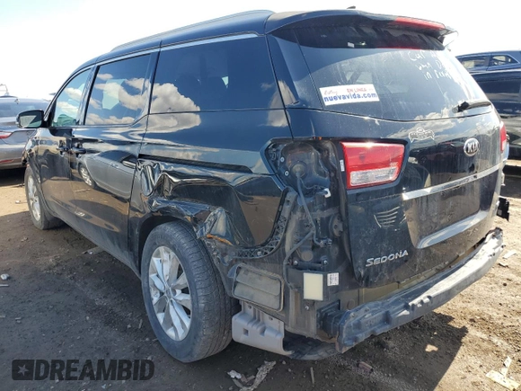 2015 Kia Sedona EX with VIN KNDMC5C19F6025057, listed as a Copart auction lot 50420385 with 145,390 mi miles and Salvage Title. Bid and sale history available at carsss.com. Image 2.