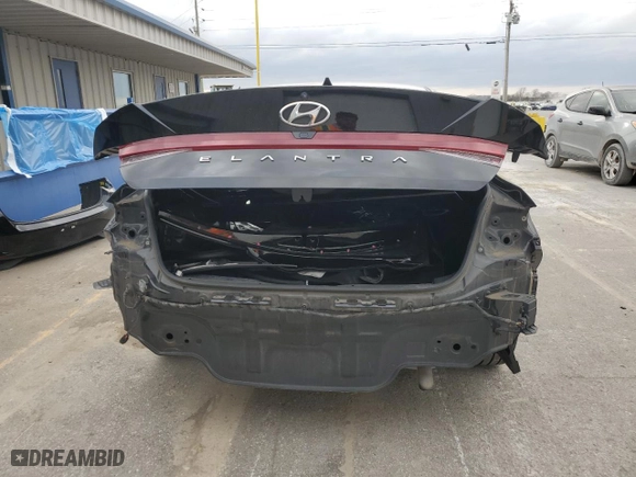 2021 Hyundai Elantra SEL with VIN 5NPLS4AG5MH037774, listed as a Copart auction lot 49664425 with 52,952 mi miles and Salvage Title. Bid and sale history available at carsss.com. Image 6.