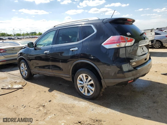 2016 Nissan Rogue SV with VIN KNMAT2MV1GP716047, listed as a Copart auction lot 51146383 with 108,653 mi miles and Salvage Title. Bid and sale history available at carsss.com. Image 2.