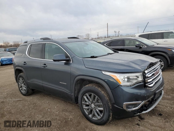2019 GMC Acadia SLT with VIN 1GKKNMLS9KZ196201, listed as a Copart auction lot 46582725 with 53,250 mi miles and Salvage Title. Bid and sale history available at carsss.com. Image 4.