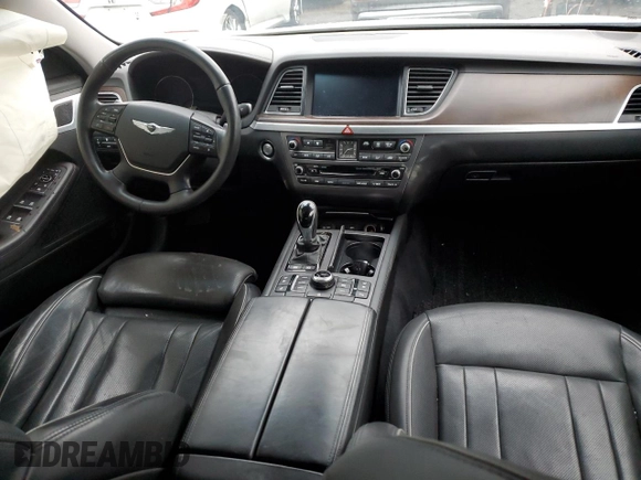 2017 Genesis G80 3.8L with VIN KMHGN4JE0HU184356, listed as a Copart auction lot 83612364 with 115,558 mi miles and Salvage Title. Bid and sale history available at DreamBid. Image 8.