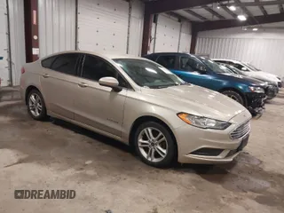 2018 Ford Fusion Hybrid S with VIN 3FA6P0UU5JR100377, listed as a IAAI auction lot 41300284 with 108,936 mi miles. Bid and sale history available at carsss.com. Image 1.
