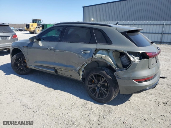 2023 Audi e-tron Prestige with VIN WA1VABGE2PB025202, listed as a Copart auction lot 89198375 with NaN miles and Salvage Title. Bid and sale history available at carsss.com. Image 2.